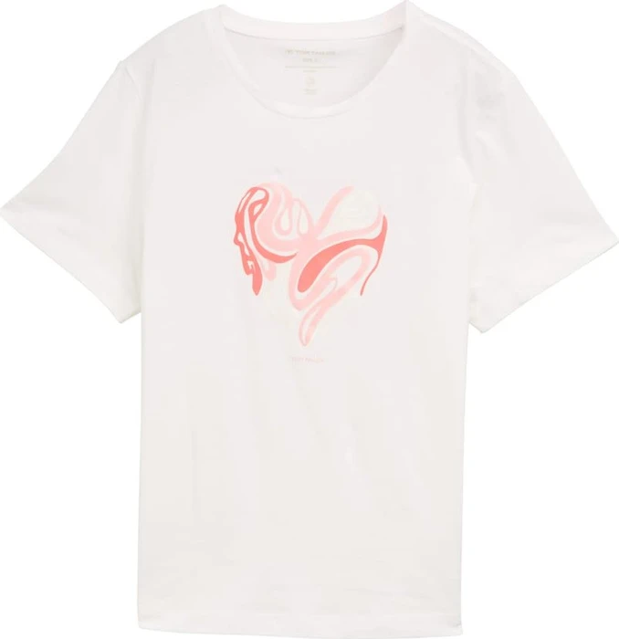 Tom Tailor Print T-Shirt kurzarm offwhite (Damen)