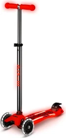 Micro Maxi Micro Deluxe Glow LED Plus Kickboard aura red