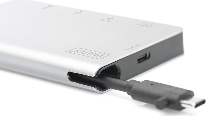 Digitus Multiport Travel Dock, USB-Hub, Dual-Slot-Cardreader, USB-C 3.0 [Buchse]