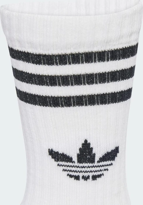adidas Crew Socken weiß/schwarz, 3 Paare (Junior)