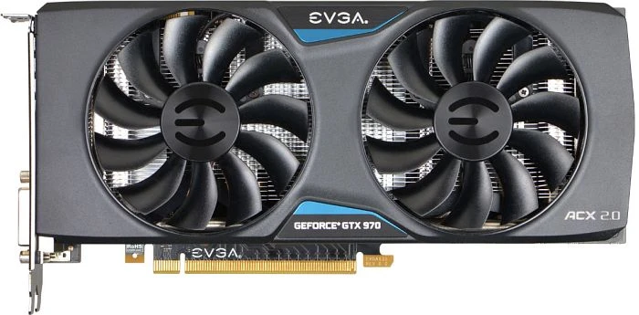 EVGA GeForce GTX 970 SuperClocked ACX 2.0, 4GB GDDR5, 2x DVI, HDMI, DP
