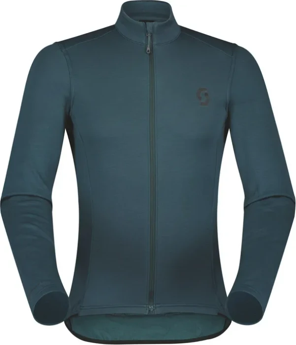 Scott Gravel Warm Merino Trikot langarm aruba green (Herren)