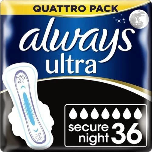 Always Ultra Secure Night Größe 4, 9 Stück