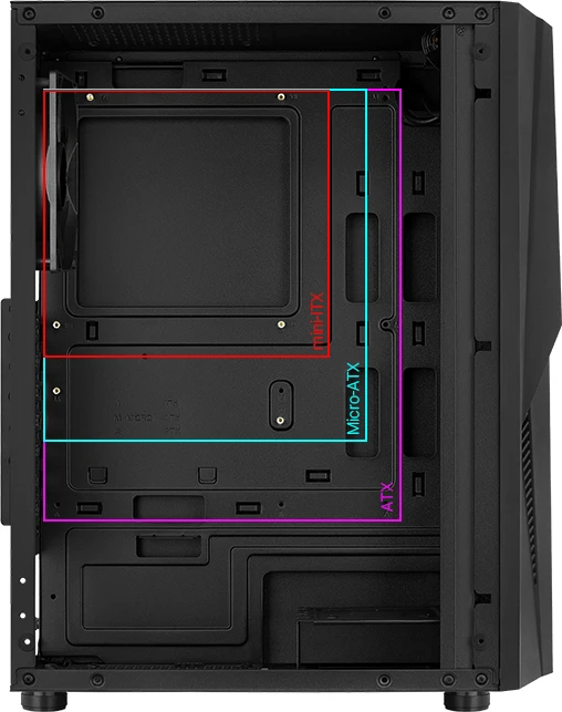 AeroCool Mecha, Glasfenster