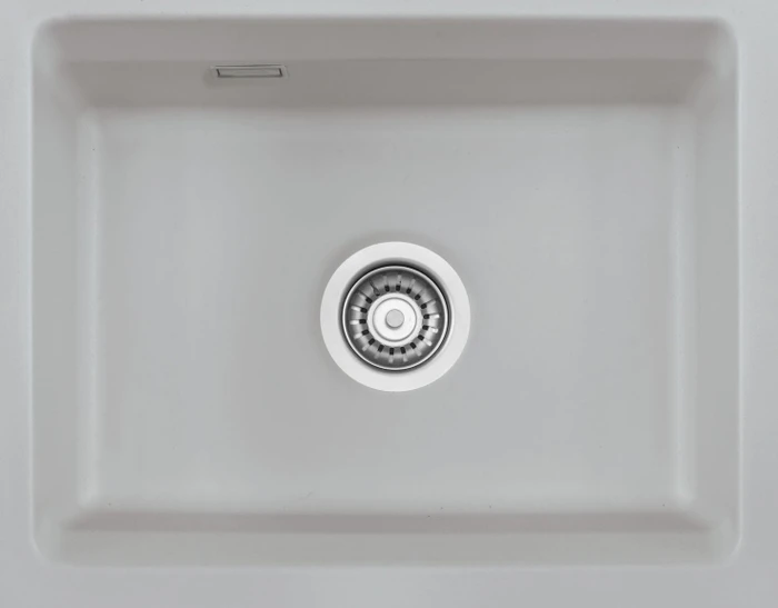 systemceram Kara 50 U/g Unterbau Becken mittig titan