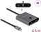 DeLOCK USB-C bidirektionaler 2-auf-1 Switch, USB-C 3.1 [Stecker] Vorschaubild