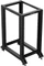 Lanberg Open Rack Series 19" Open Frame Rack 22HE, 4-Pfosten, mit Rollen, Flat Pack, tiefenverstellbar, 550-790mm, RAL 9004, 1000mm tief Vorschaubild