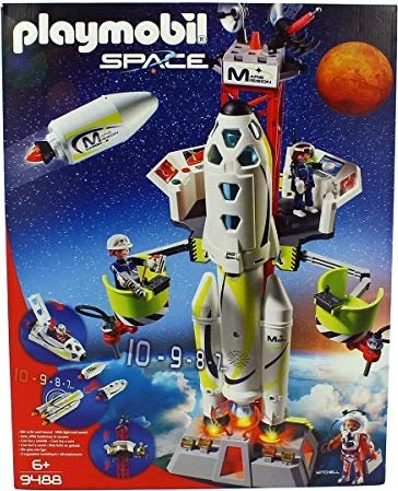 playmobil Space Mars-Rakete mit Startrampe