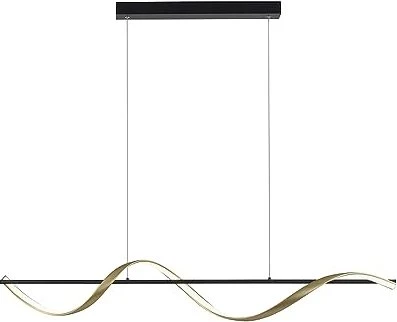 Paul Neuhaus Q-SWING LED-Pendelleuchte anthrazit/messing