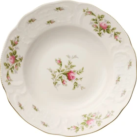 Rosenthal Sanssouci Elfenbein Moosrose Suppenteller 23cm