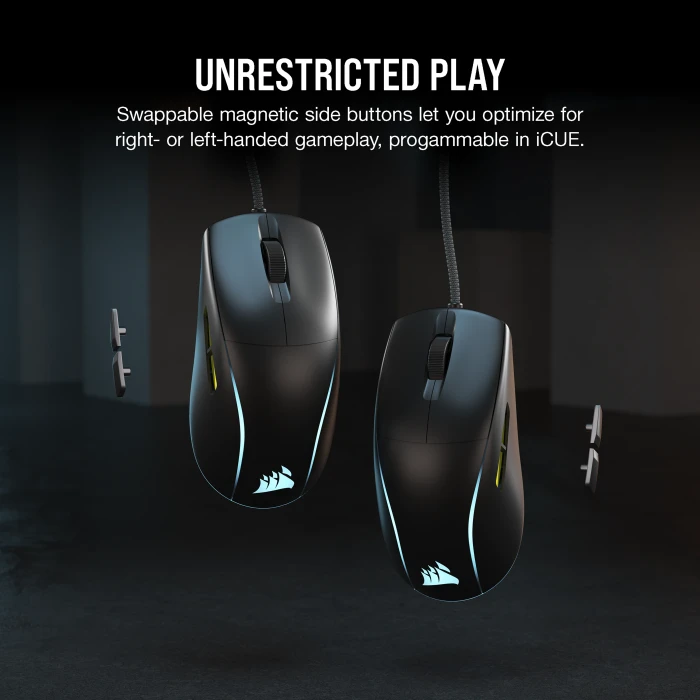 Corsair M75 Lightweight RGB Gaming Mouse, schwarz, USB