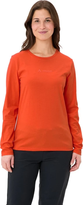 Vaude Logo Shirt langarm glowing red (Damen)