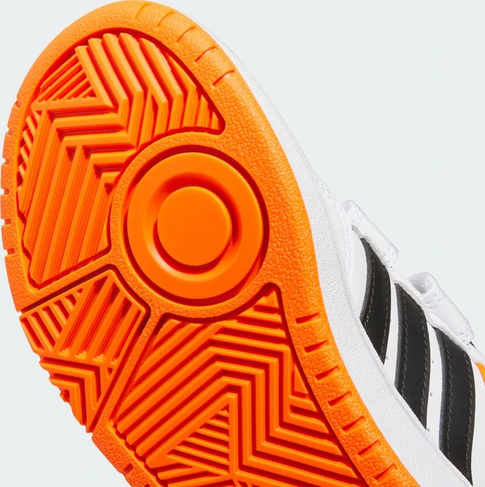 adidas Hoops cloud white/core black/impact orange (Junior)