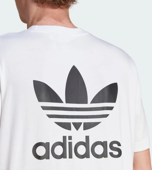 adidas Adicolor Classics Back+Front Trefoil Boxy T-Shirt kurzarm weiß/schwarz (Herren)