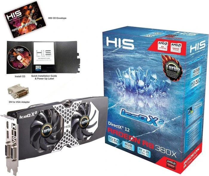 HIS Radeon R9 380X IceQ X² Turbo, 4GB GDDR5, 2x DVI, HDMI, DP