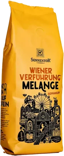 Sonnentor Wiener Verführung Melange Bio Kaffeepulver, 500g