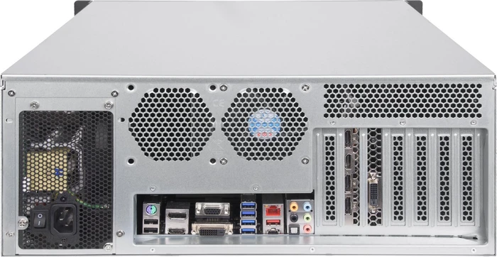 SilverStone RM41-H08, Rackmount Storage, grau/schwarz, 4HE, ATX