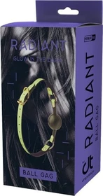 Dream Toys Radiant Whip Glow In The Dark Ball-Mundknebel grün