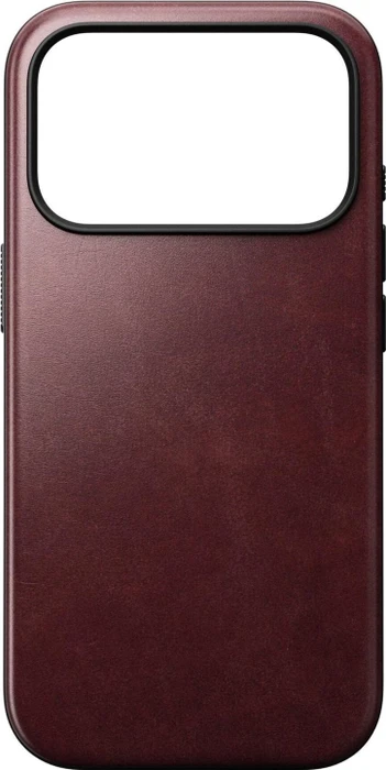 Nomad Modern Leather Case (Horween) für Apple iPhone 17 Pro burgundy chromexcel