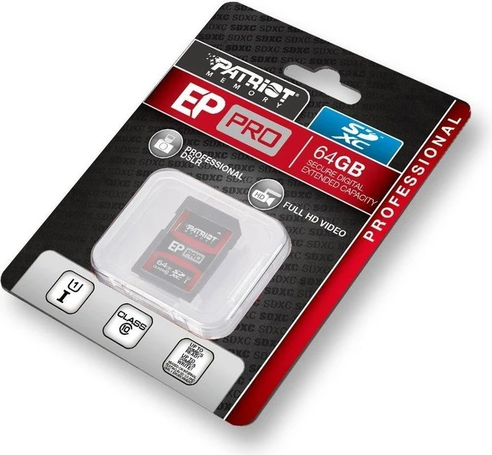 Patriot EP Pro R90/W50 64GB, UHS-I, Class 10