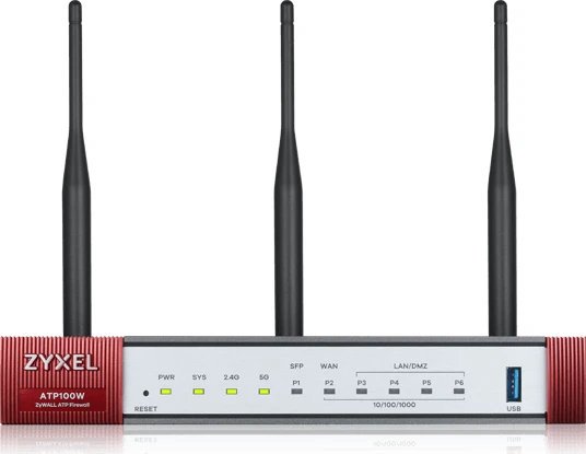 Zyxel VPN Firewall ATP100W Firewall, 5x RJ-45, 1x SFP, Service Bundle, 1 Jahr Gold Security