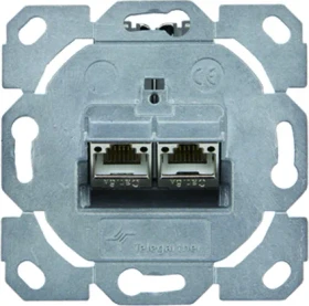 Telegärtner Modul-Aufnahme AMJ-S flex inkl. 2 AMJ-S-Module Cat.6A T568A