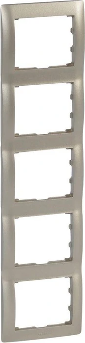 Legrand Galea Life Rahmen 5-fach senkrecht, titanium