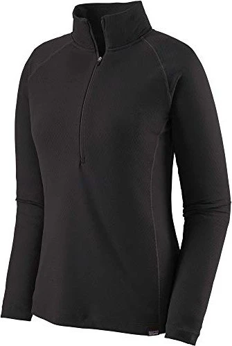 Patagonia Capilene Midweight Zip-Neck Funktionsshirt langarm schwarz (Damen)