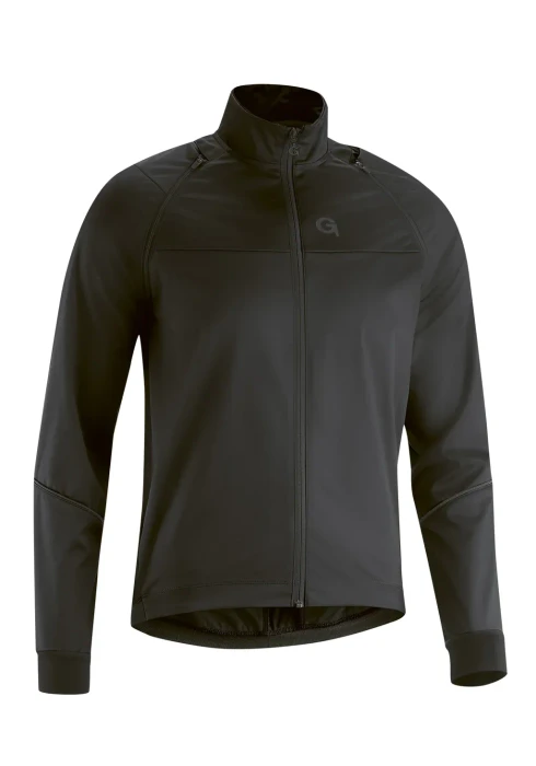 Gonso Leonte 2-in-1 Softshell Fahrradjacke schwarz (Herren)