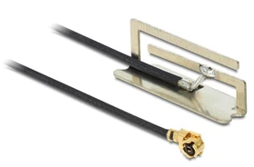 DeLOCK WLAN ac/a/b/g/n, MHF/U.FL-LP-068 kompatibler Stecker Antenne, 4dBi, MHF