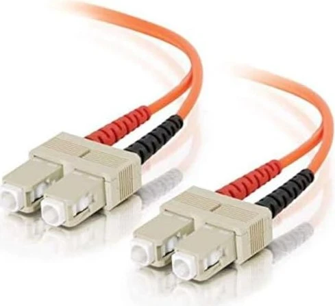 C2G LWL Duplex Kabel, OM1, 2x SC Stecker/2x SC Stecker, 5m, orange