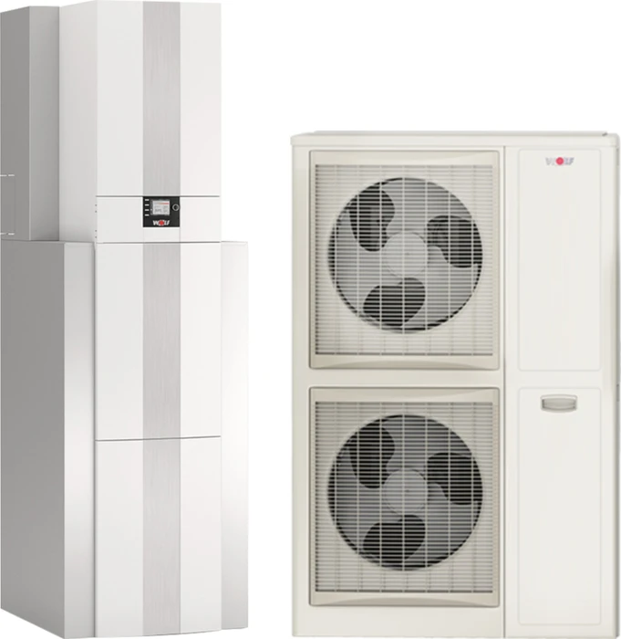 Wolf Luft-/Wasser-Wärmepumpe CHC-10/200-R35, 10kW