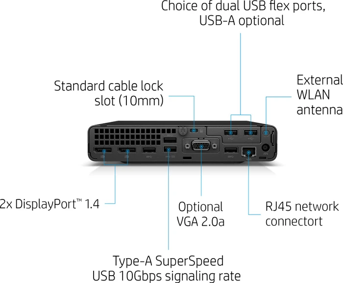 HP EliteDesk 805 G6 DM, Ryzen 7 PRO 4750GE, 16GB RAM, 512GB SSD, GeForce GTX 1660 Ti