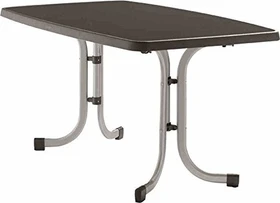 Sieger Boulevard mecalit-Pro Klapptisch 150x90cm graphit/schieferdekor anthrazit