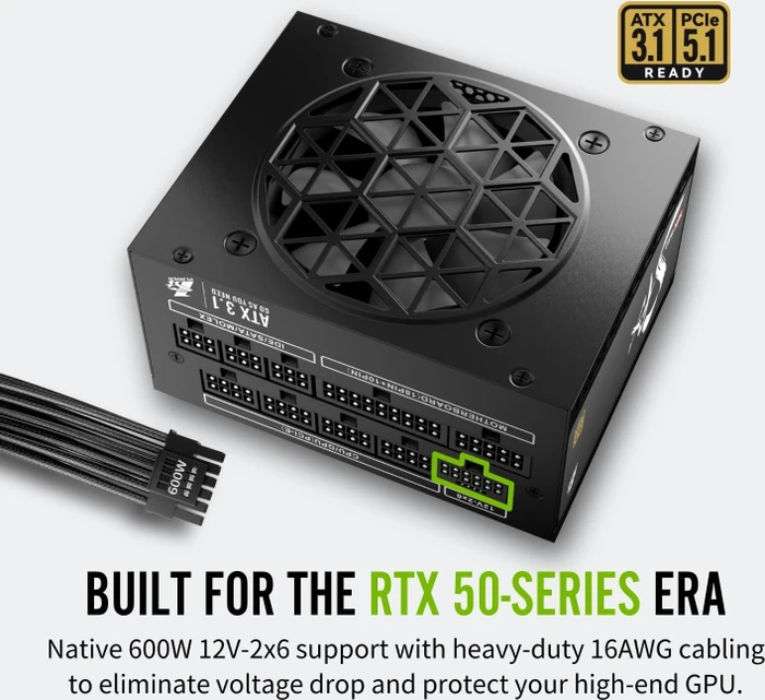 1st Player SFX Gold schwarz 850W, ATX 3.1