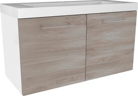 Fackelmann Lima Waschtisch-Unterschrank 80cm Esche grau/weiß