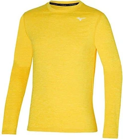 Mizuno Impulse Core Laufshirt langarm racing yellow (Herren)