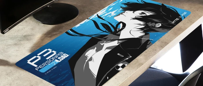 Hyte P3 Reload Protagonist 2 Gaming Mauspad, 900x400mm, Motiv blau/schwarz/weiß