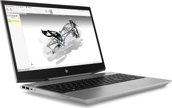 HP ZBook 15v G5, Turbo Silver, Core i7-8750H, 8GB RAM, 256GB SSD, Quadro P600, DE