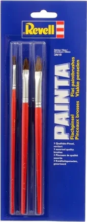 Revell Painta Flachpinsel Set Pinselset, 3-tlg.
