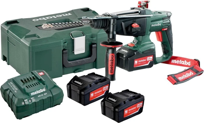 Metabo KHA 18 LTX Akku-Bohr-/Meißelhammer inkl. Koffer + 3 Akkus 4.0Ah