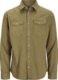Jack & Jones Comfort Fit Jeans Hemd langarm forest green (Herren)