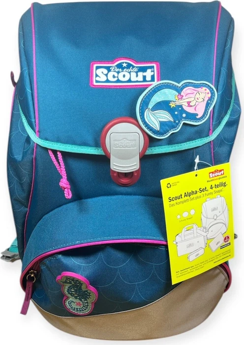 Scout Alpha Mermaid Schultaschen-Set, 4-tlg.