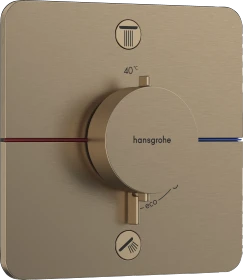 Hansgrohe ShowerSelect Comfort Q Thermostat Unterputz für 2 Verbraucher brushed bronze