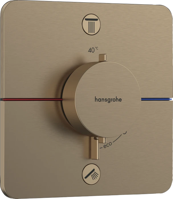 Hansgrohe ShowerSelect Comfort Q Thermostat Unterputz für 2 Verbraucher brushed bronze