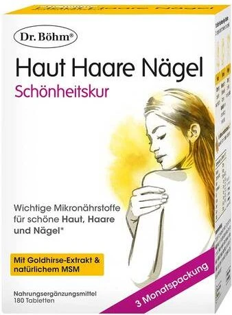 Dr. Böhm Haut Haare Nägel Schönheitskur Tabletten, 180 Stück