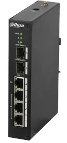 Dahua PFS32 Industrial Railmount Gigabit Switch, 4x RJ-45, 2x SFP (PFS3206-4P-96)