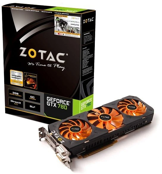 Zotac GeForce GTX 780 OC + Game-Bundle, 3GB GDDR5, 2x DVI, HDMI, DP