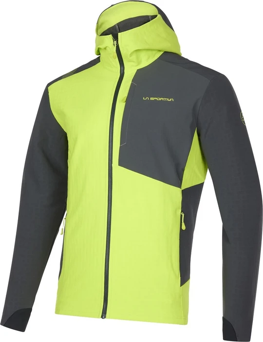La Sportiva Descender Storm Funktionsjacke lime punch/carbon (Herren)