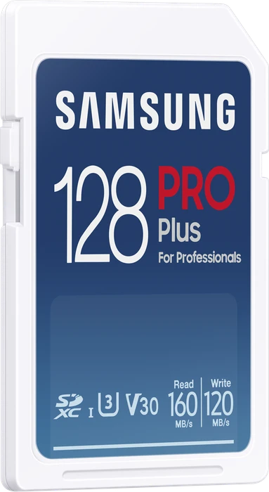 Samsung PRO Plus for Professionals R160/W120 128GB, UHS-I U3, Class 10